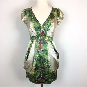 Nanette Lepore•Silk floral print mini dress• Size 2•MRP $240 Anthropologie